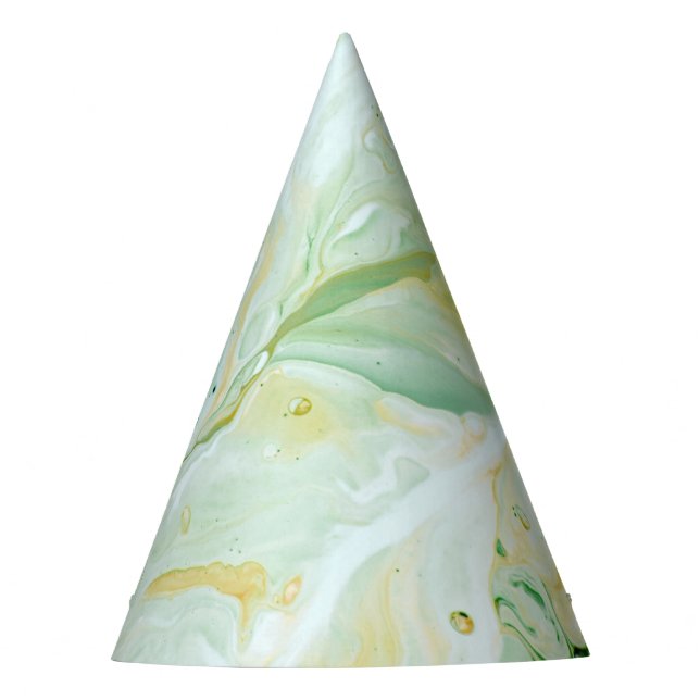 Abstract Marble Glam #3 #painting Party Hat (Front)