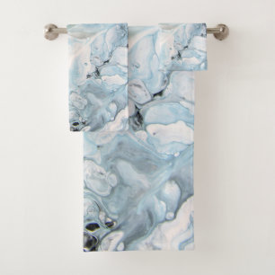 Abstract Marble Glam #9 #painting #wall #decor Bath Towel Set