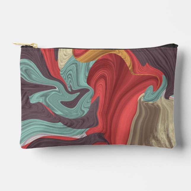 Abstract Marble illustration Colorful        Accessory Pouch (Front)