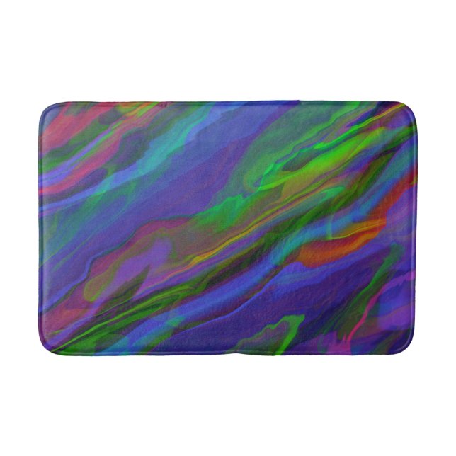 Abstract Marble illustration Colorful Cute    Bath Mat (Front)