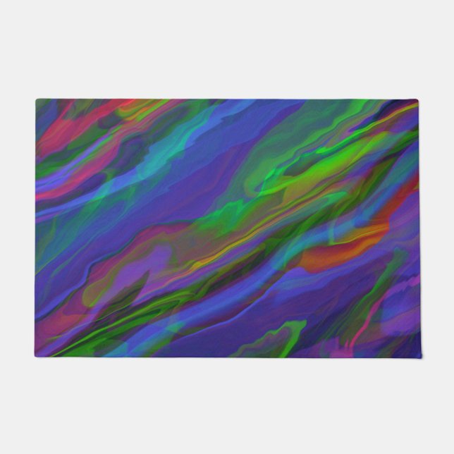 Abstract Marble illustration Colorful Cute   Doormat (Front)