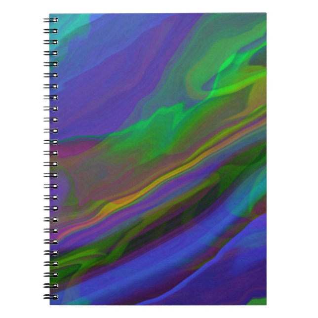 Abstract Marble illustration Colorful Cute    Notebook (Front)