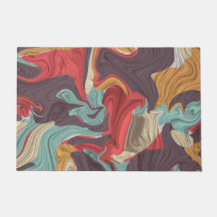 Abstract Marble illustration Colorful Doormat