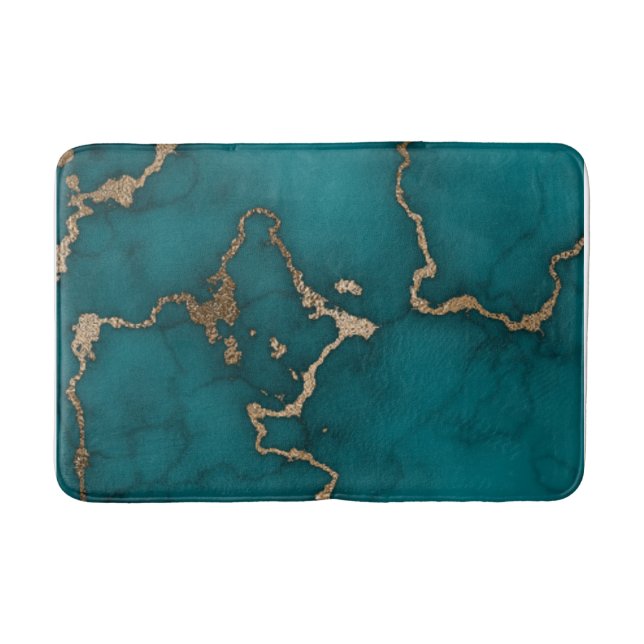Abstract Marble illustration Cute    Bath Mat (Front)