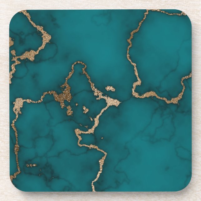 Abstract Marble illustration Cute         Beverage Coaster (Front)