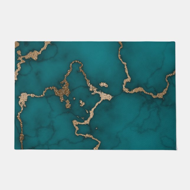 Abstract Marble illustration Cute   Doormat (Front)