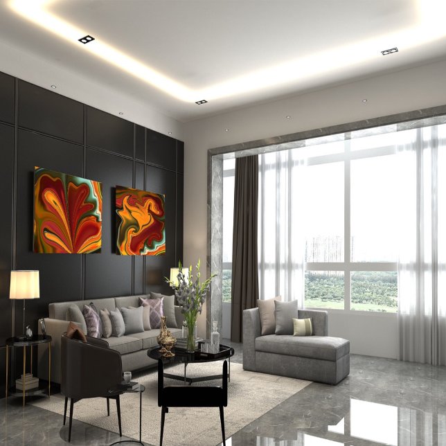 Abstract marble Liquified Colorful Glossy Poster (Creator Uploaded)