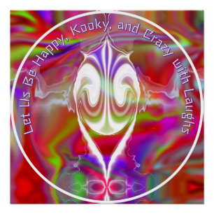 Abstract marble Liquified Colorful Glossy Poster