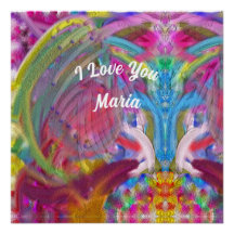 Abstract marble Liquified Colorful Poster