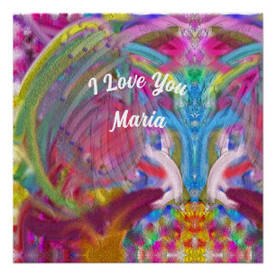 Abstract marble Liquified Colorful Poster