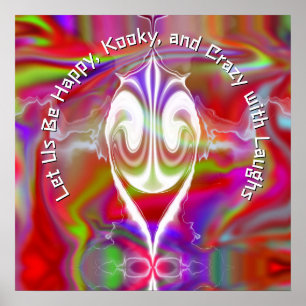 Abstract marble Liquified Colorful Poster