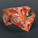 Abstract Marble Red Neck Tie<br><div class="desc">Unique ties quickly add texture, color and flair to any outfit. When you buy them for yourself, personalization puts on your unique stamp. They also make a thoughtful gift for anyone special in your life. Add your custom wording to this design by using the "Edit this design template" boxes on...</div>