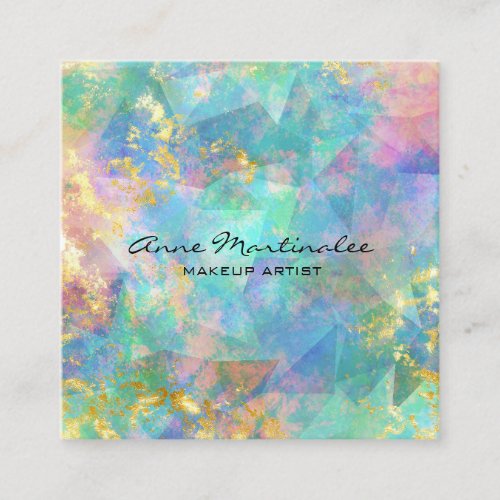 Abstract Marble Square Business Card