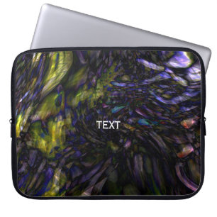 Abstract Marble Swirl Modern Color Splash Laptop Sleeve