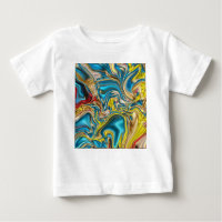 Women White T-shirt Design with Decorative Vine Floral Abstraction