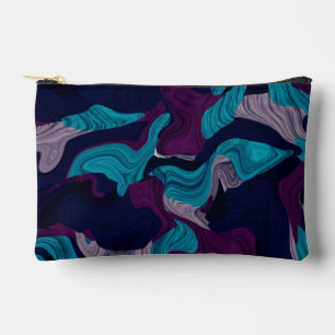 Abstract Marble Texture Accessory Pouch