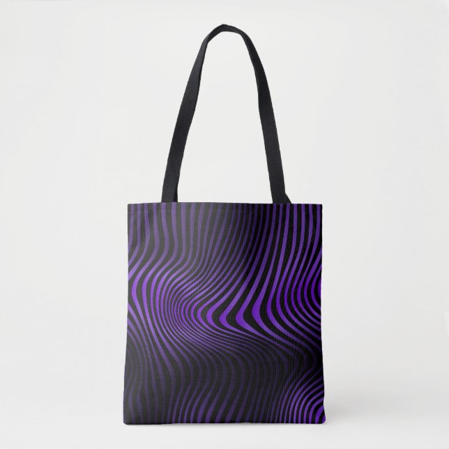 Abstract marble texture background with bright lin tote bag (Front)