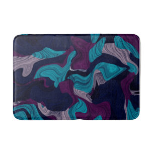 Abstract Marble Texture Bath Mat