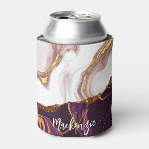 Abstract Marble Texture Can Cooler