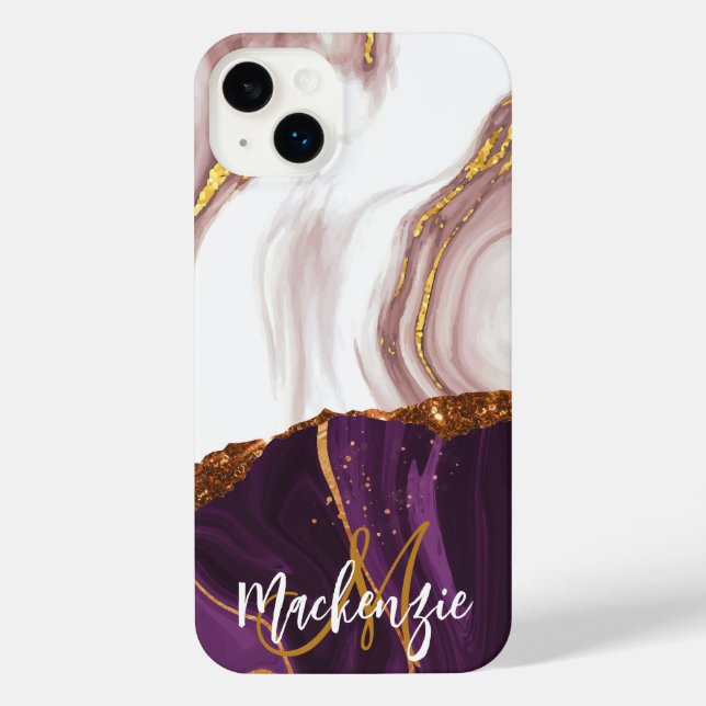 Abstract Marble Texture iPhone Case (Back)