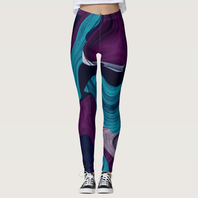 Abstract Marble Texture     Leggings (Front)