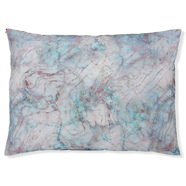 ABSTRACT MARBLE THREAD PET BED (Front)