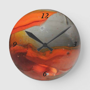 Abstract Marble Wall Clock