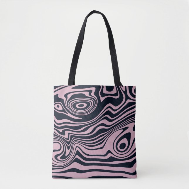 Abstract Marble Waves Artwork | Tote Bag (Front)
