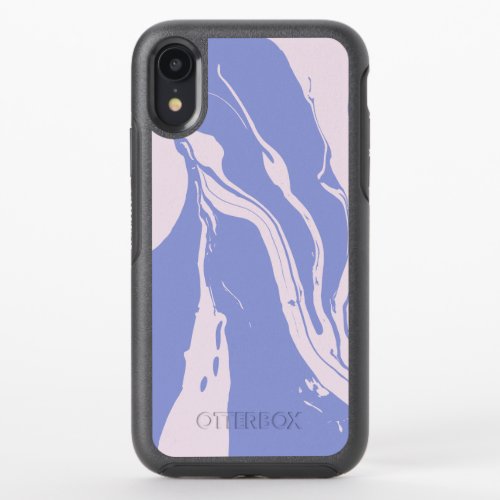 Abstract Marbled Art in Lavender and Blush Pink OtterBox Symmetry iPhone XR Case