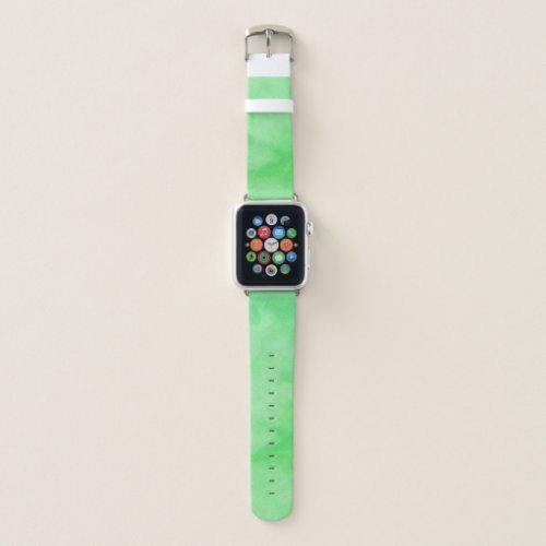 Abstract Marbled Pattern Shades of Light Green Apple Watch Band