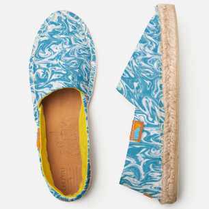 Abstract Marbleized Swirl Espadrilles