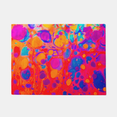 Abstract Marbling Art Patterns as Colorful Backgro Doormat