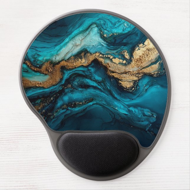 Abstract marine  gel mouse pad (Front)