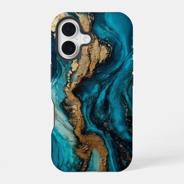 Abstract marine  iphone case (Back)