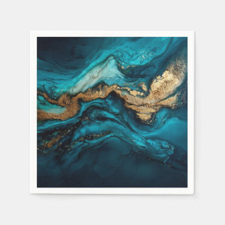 Abstract marine  napkins