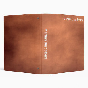 Abstract - Martian Dust Storm 3 Ring Binder
