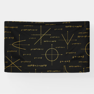 abstract math pattern banner