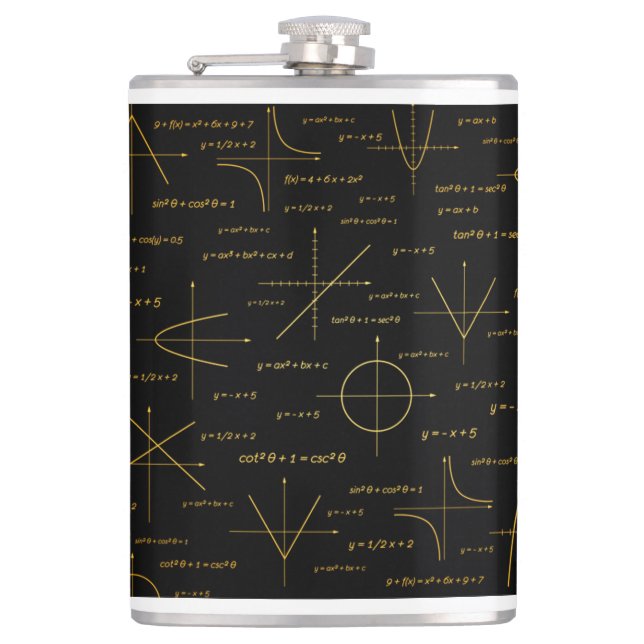 abstract math pattern flask (Front)