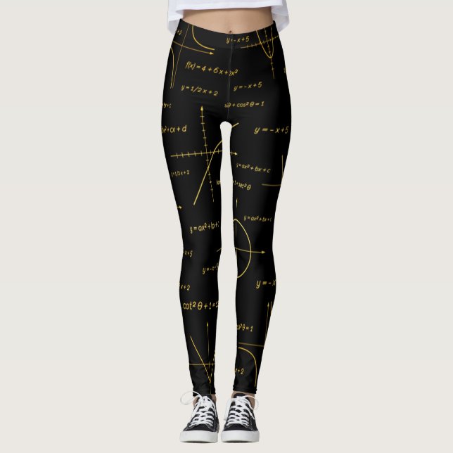 Abstract math pattern leggings (Front)