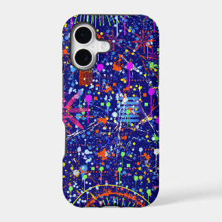 Abstract Maximalism: Ferris Wheel at Night iPhone 17 Case