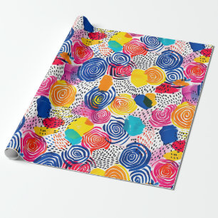 Abstract Maximalist Colorful Wrapping Paper