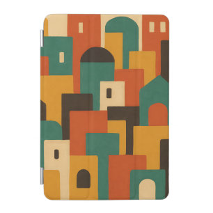Abstract Mediterranean Village Geometric iPad Mini Cover