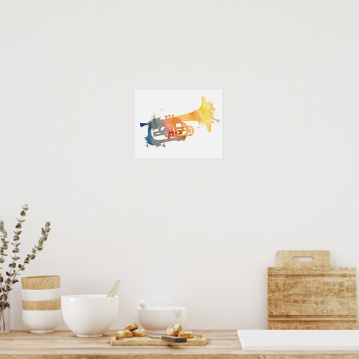 Abstract Mellophone Poster Zazzle