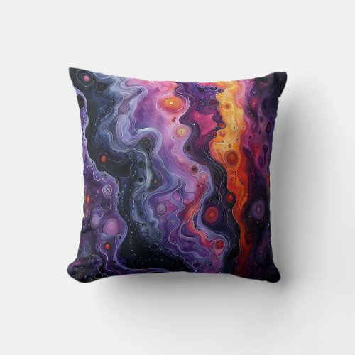 Abstract Melt Throw Pillow