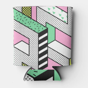 Abstract Memphis: 80s geometric shapes. Can Cooler