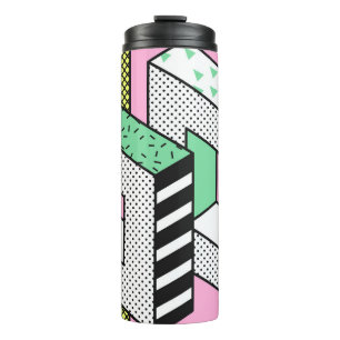 Abstract Memphis: 80s geometric shapes. Thermal Tumbler