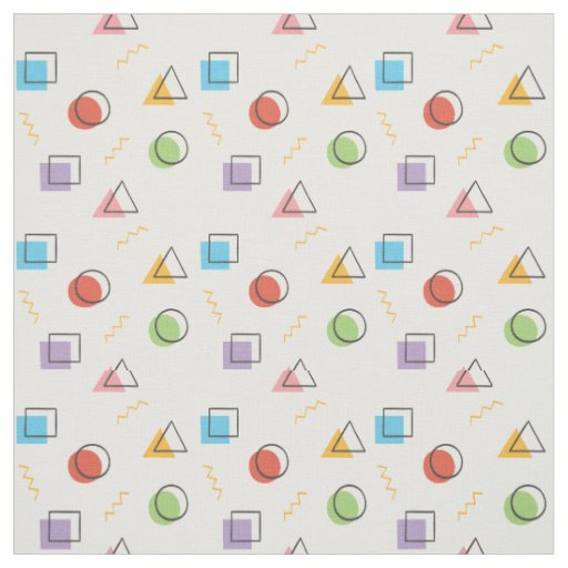 Abstract Memphis Pattern fabric