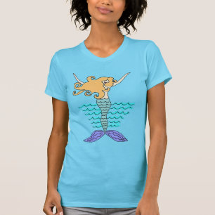 Abstract Mermaid Art to Wear T-Shirt