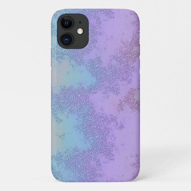 Abstract Mermaid Glitter Phone Case (Back)
