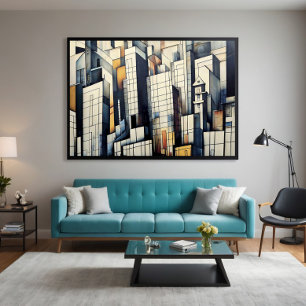 Abstract Metropolis Poster